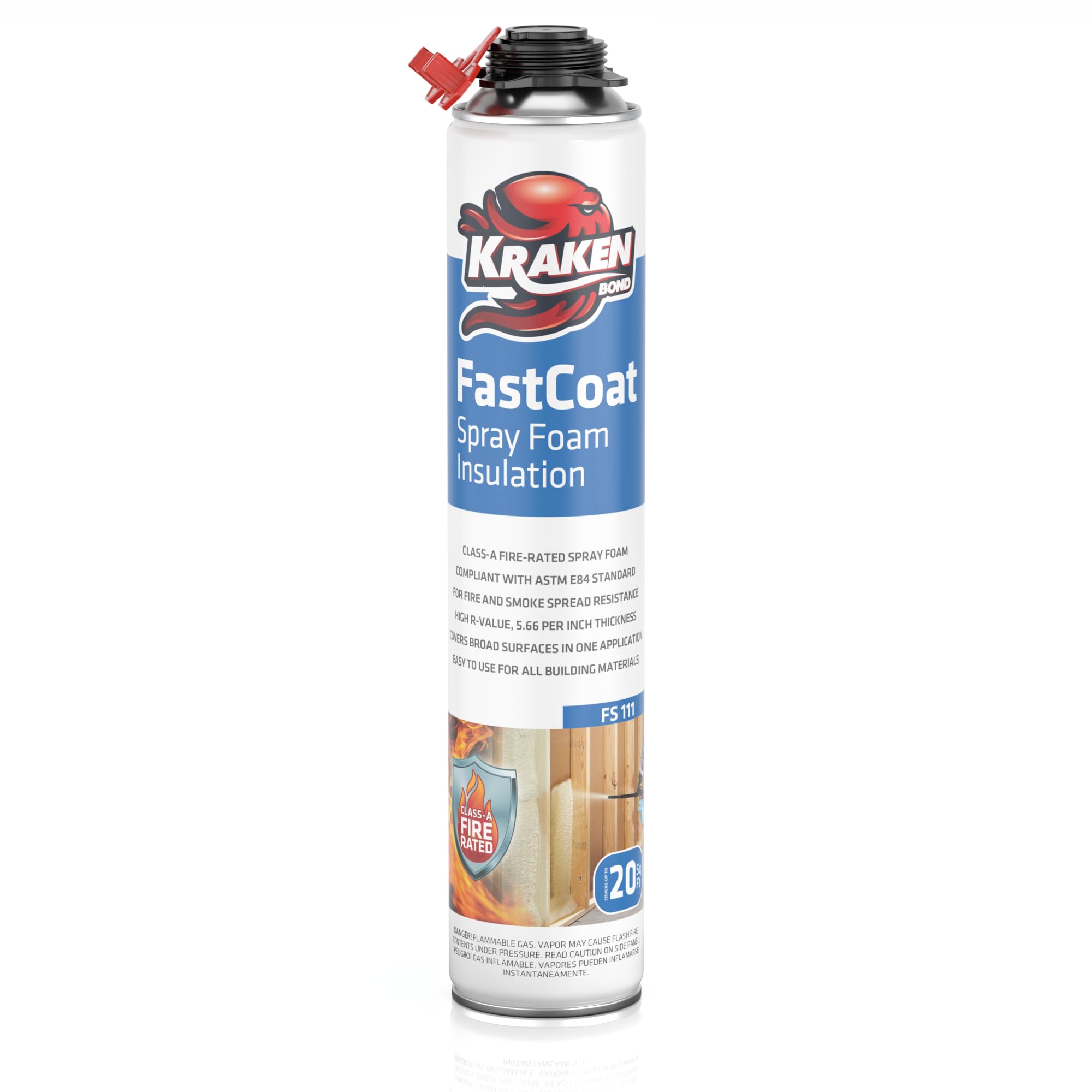 Kraken Bond Fastcoat Fire Rated Spray Foam Insulation (1x27.1 oz